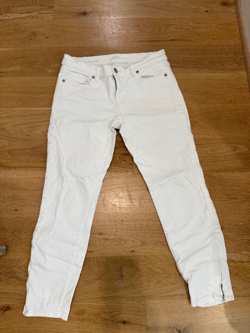 Loft White Skinny Jeans
